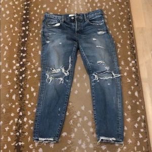 Moussy ripped jeans